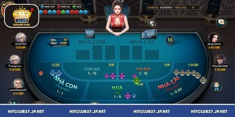 Cách tham gia Baccarat HitClub chi tiết cho người mới