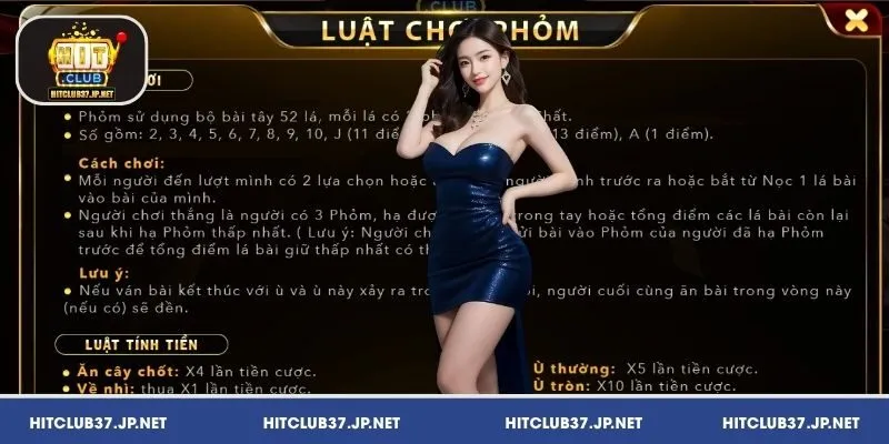 Luật Phỏm HitClub cùng cách tính điểm đầy đủ
